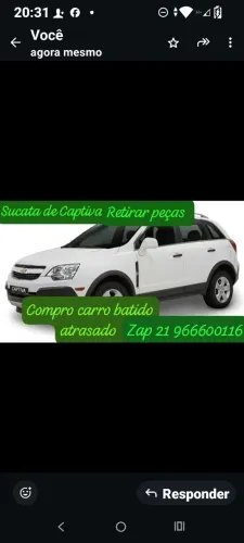 GM Captiva sucata para retirar peças