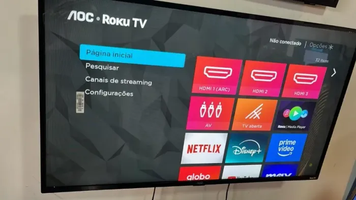 TV AOC 43 POLEGADAS - IMAGEM INCRÍVEL!