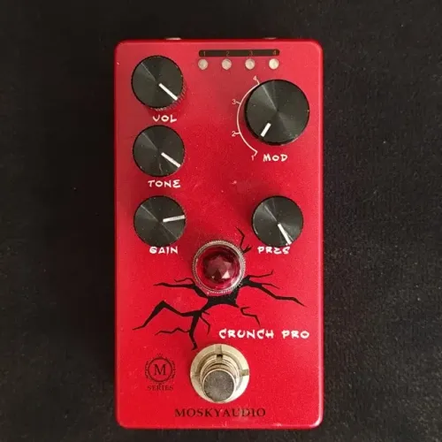 Pedal Mosky Crunch Pro Distorção Guitarra Baseado no MI Audio Crunch Box