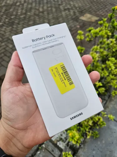 Carregador portátil Samsung Original 10.000mAh 25W 02 USB LACRADO na Caixa com Nota