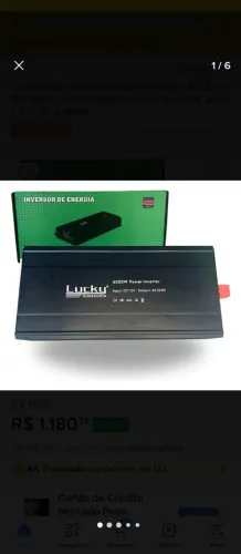 INVERSOR SENOIDAL LUCKY AMAZÔNIA 6000W 12V 220V
