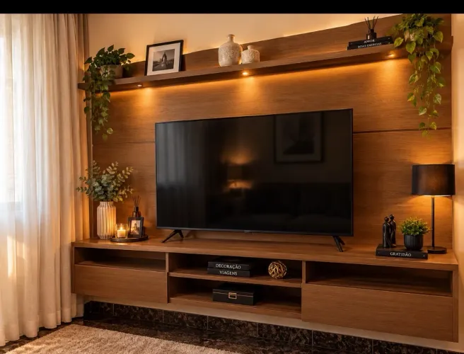 Rack com painel