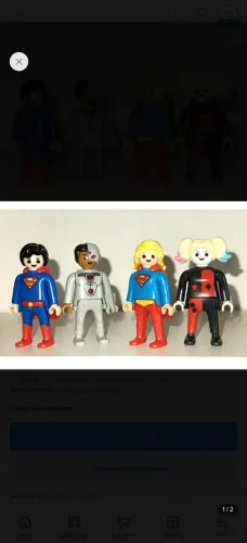 Lote Kinder Ovo Playmobil DC Comics