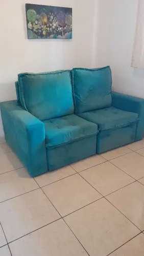 Sofá Retrátil- Turquesa