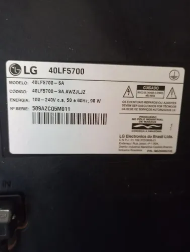 Tv LG com defeito 