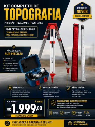 Kit de topografia 