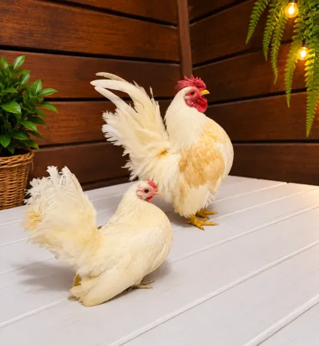 Casal de Galinha Serama.