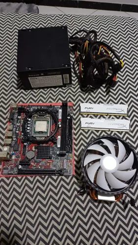 Kit gamer com Placa mãe TGT H61, com i5 3470, 16 GB memória Ddr3 1600mhz ,Fonte 500W
