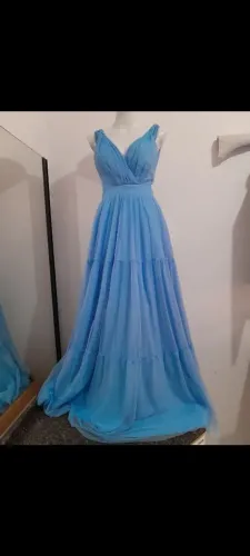Vestido festa azul serenity