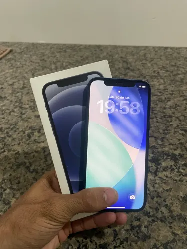iPhone 12 azul 128gb impecável 