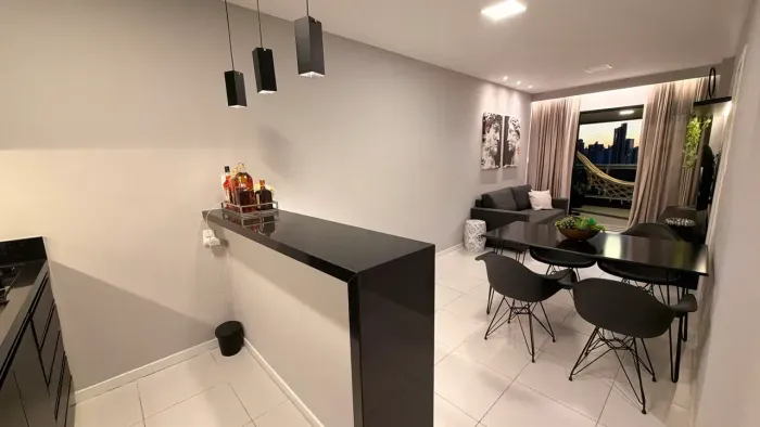 Salvador Prime 1/4 e sala, 51m, mobiliado