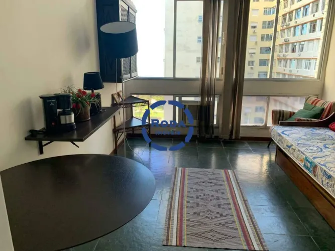 Kitnet mobiliada com vista para o mar | Boqueirão, Santos  28 m², 1 dorm, 1 vaga