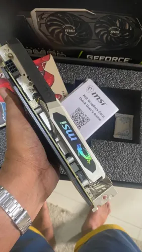 Placa de vídeo GeForce GTX 1660 MSI 6G OC + CAIXA E MANUAL + NOTA FISCAL<br>R$ 90,00