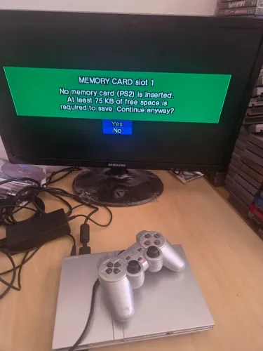 Playstation 2 Prata Matrix Completo