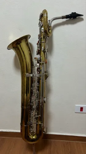 Sax baritono americano buescher em Mib edição de 400 anos