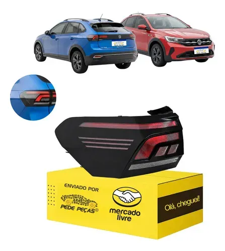 Lanterna Nivus 2020 2021 2022 23 24 25 2026 C/led Nova Le Esquerdo/motorista Fumê