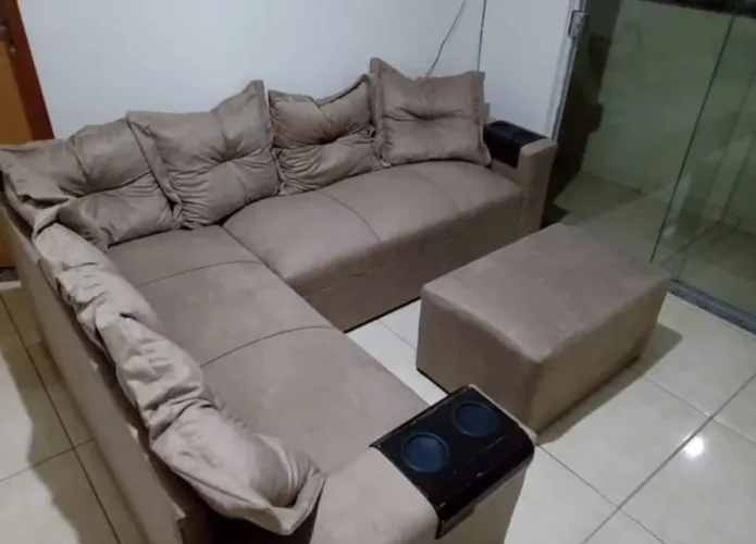 Sofá pop 2 com puff novo (leia a descrição)