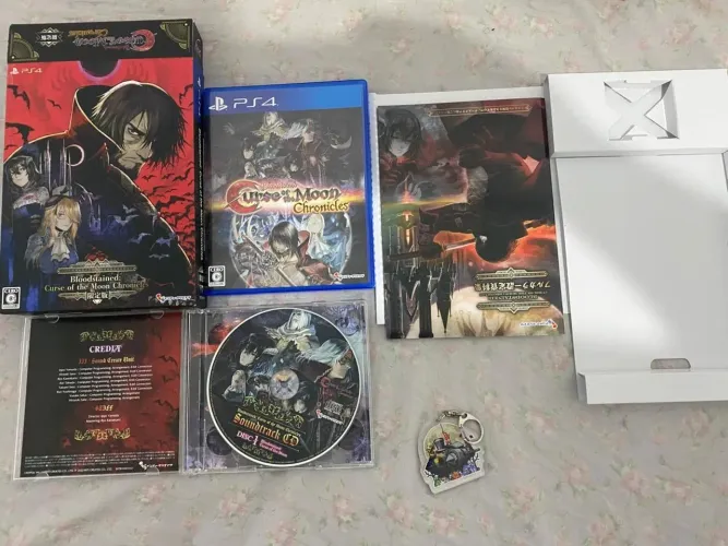 Edição de colecionador Bloodstained Curse of the Moon Chronicles PS4 JP
