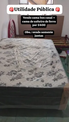 Cama box casal + cama de solteiro