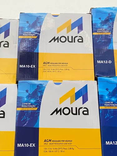 BATERIA MOURA 10AH COM 6 MESES DE GARANTIA