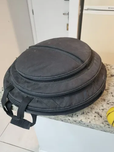 Bag para pratos de bateria 3 divisões