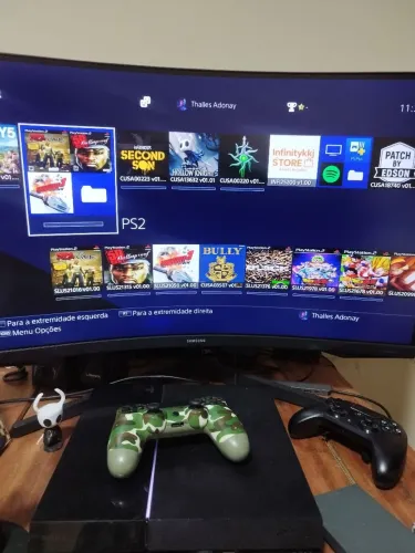 PS4 FAT DESBLOQUEADO 13.52 1TB CHEIO DE JOGOS