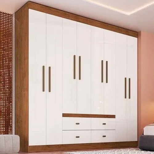 Guarda Roupa Casal Las Vegas 8 Portas 4 Gavetas 100% MDF  Pronto Entrega