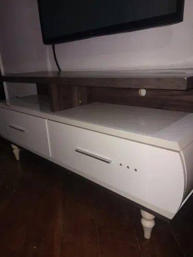 Rack de Madeira Branco