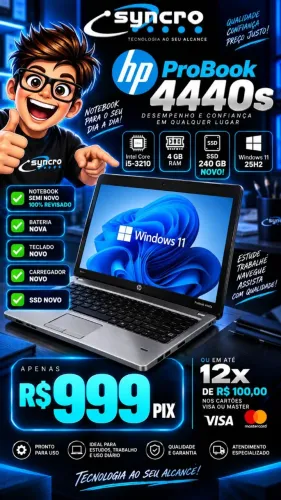 Notebook semi novo