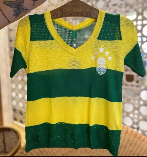 Camisa vintage tricô farm 