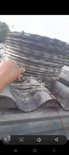 Concertina não sei exatamente a medida porém nunca foi usado a embalagem esfarelou
