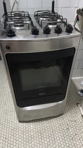 Fogão cônsul 4 bocas inox - gás encanado