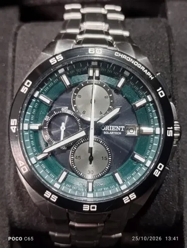 Relógio Orient Solartech ST Neosports Cronógrafo MBSSC307 E1SX.