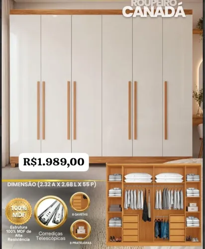GUARDA ROUPA DE CASAL ROURAiO CANADA