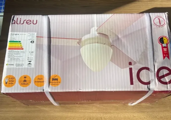 Ventilador de teto Aliseu Ice - NOVO lacrado na caixa original