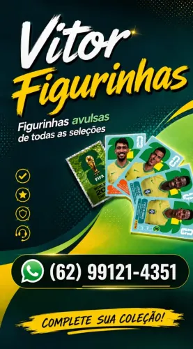 Vendo figurinhas da copa, complete sua coleção!