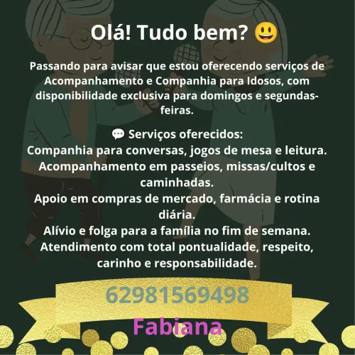 Acompanhanto para idosos