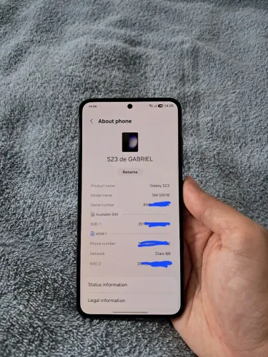 Samsung s23 256GB Bateria 96%, excelente acompanha caixa, nota fiscal, carregador original