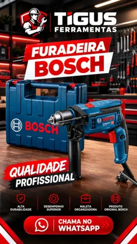 Furadeira Bosch profissional entrego nova lacrada da loja