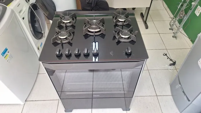 Fogão mesa de vidro Dako 5 bocas 