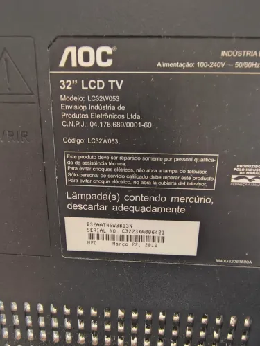 TV AOC 32 polegadas para tira peças