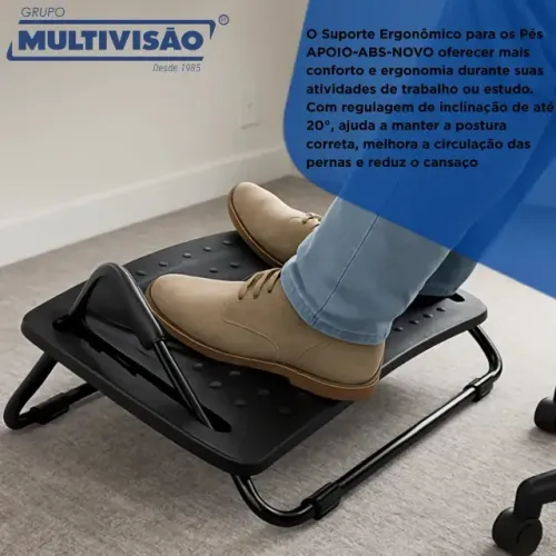 Apoio Para Os Pés Abs Preto Regulável Multivisão
