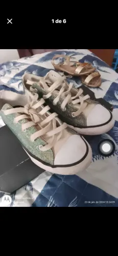 Tênis allstar original edição couro TAM 31 calça até um 32