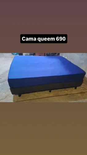 Cama queem com colchão