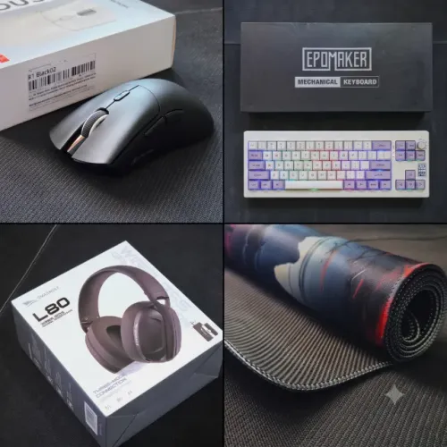 Kit Gamer Periféricos Premium - Teclado + Mouse + Headset + Mousepad (Novo, na Caixa)