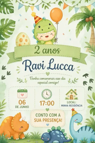 Faço convites digitais 