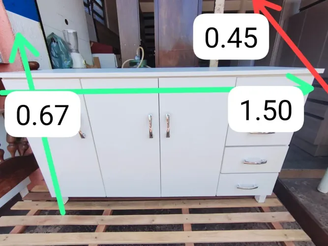 Balcão de MDF para cozinha bem conservado ((ENTREGO GRATIS))