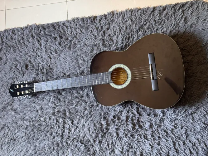 violão preto giannini start n14 nylon 