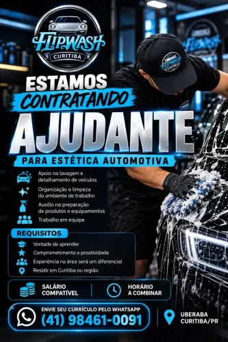 Ajudante de estética automotiva