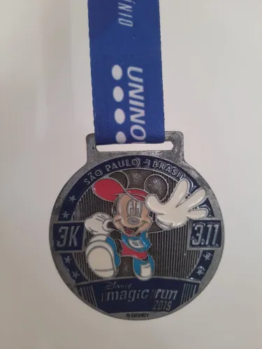 Medalha Disney Magic run 2019 SP